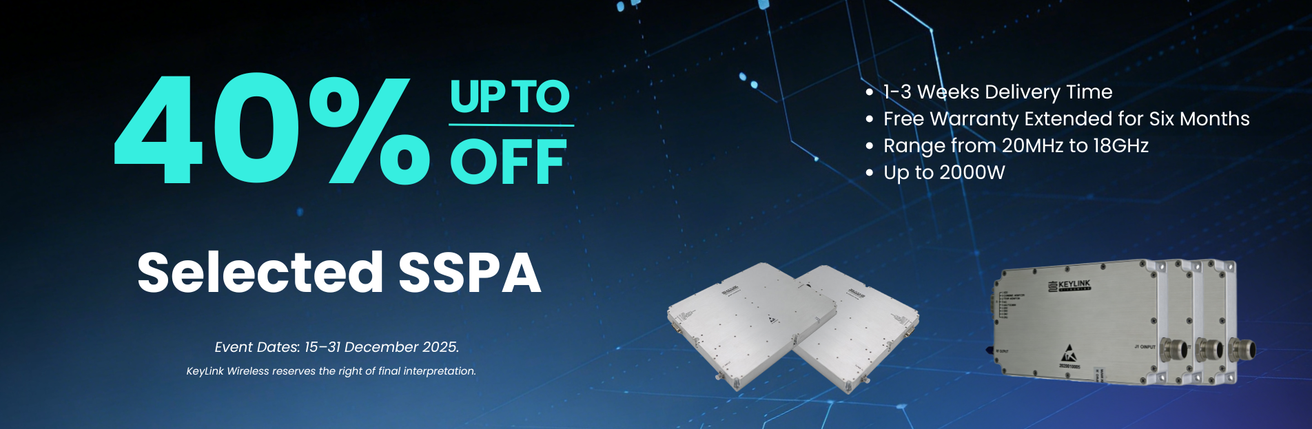 KeyLink's 2025 Special offers